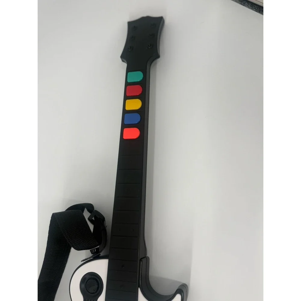 DOYO Wireless Guitar Controller‎ for PS3 Guitar Hero White (No Dongle) Tested